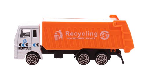 Free and Easy camion de recyclage orange 11 cm