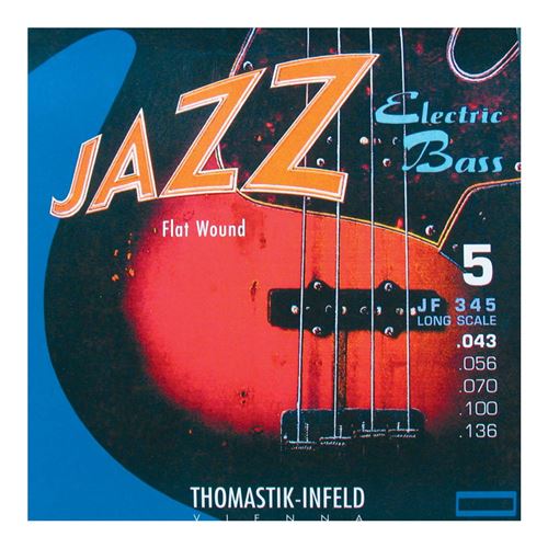 Thomastik-Infeld JF345 Jazz Flat Wound Long Scale 5 cordes
