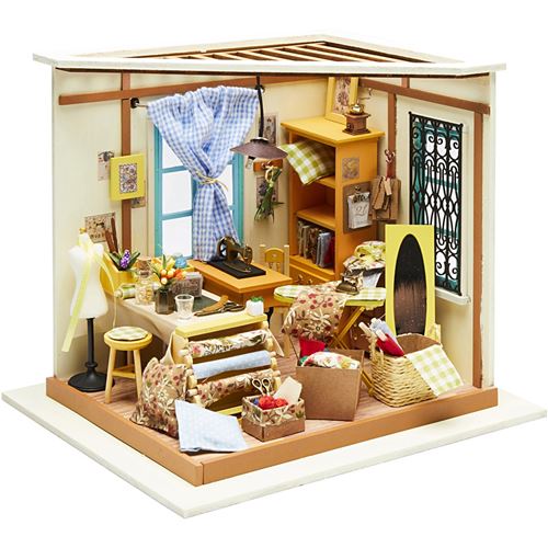 Creotime DIY Ensemble miniature d'artisanat pour l'atelier de couture 21 x 19 cm