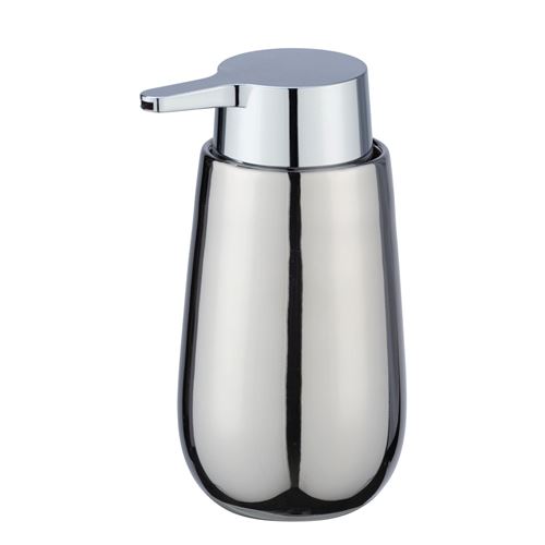 Distributeur de savon design Badi - Argent chromé