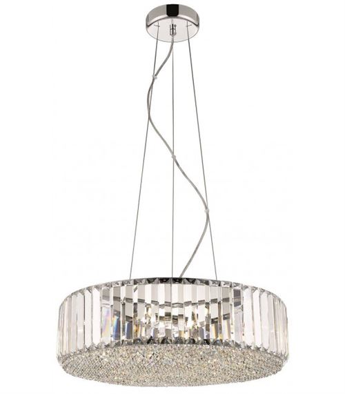 Suspension en cristal POOLE 5 Lumières