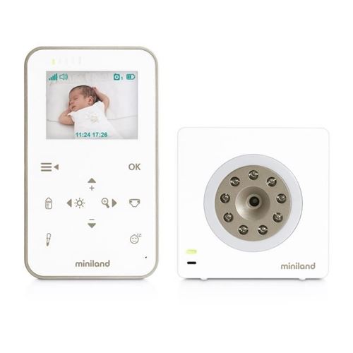 MINILAND - Ecoute-bébé portabilité maximum avec panneau frontal tactile, Digimonitor 2,4 gold