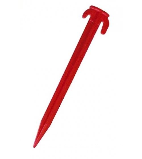 Umefa piquets de tente 6 pièces 20 cm rouge