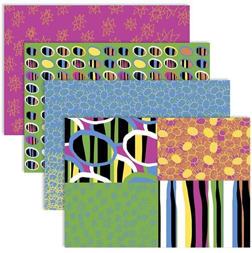 Creotime papier de découpage couleurs gaies 25 x 35 cm 8 feuilles