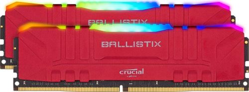 Ballistix RGB - DDR4 - pakket - 32 GB: 2 x 16 GB - DIMM 288-PIN - 3000 MHz / PC4-24000 - CL15 - 1.35 V - niet-gebufferd - niet-ECC - rood