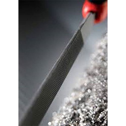 Peddinghaus 900256101 Lime de mécanique plate à main coupe 1 avec manche-Nertech en blister, Argent/noir/rouge, 250 mm