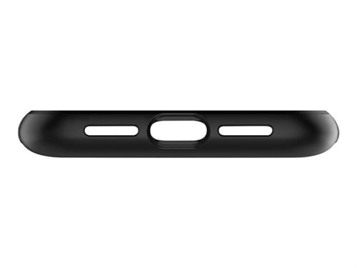 Spigen Slim Armor - Achterzijde behuizing voor mobiele telefoon - polycarbonaat, thermoplastic polyurethaan (TPU) - staalgrijs - 6.1 - voor Apple iPhone XR