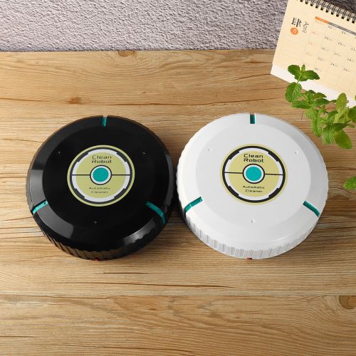 Aspirateur Robot Nettoyage Intelligente Automatique Nettoyeur Balayeuse Anti Poussière Poils à Sol Tapis Piscine Blanc