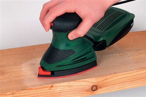 Wolfcraft 1813000 Patins perfors agrippants Grain 80 95 mm Lot de 10