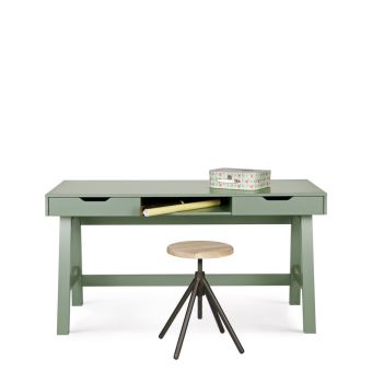 Bureau Enfant En Pin Massif Nikki Couleur Vert Achat Prix Fnac