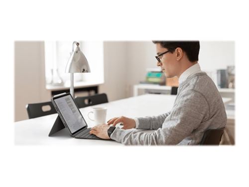 Logitech Combo Touch - Clavier et étui - avec trackpad - rétroéclairé - Apple Smart connector - QWERTY - Espagnol - gris oxford - pour Apple 12.9-inch iPad Pro (5ème génération)