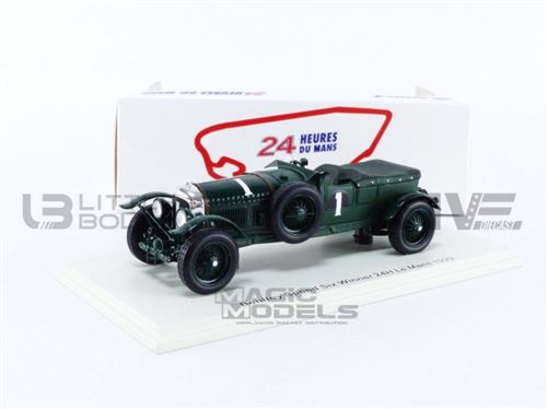 Voiture Miniature de Collection SPARK 1-43 - BENTLEY Speed Six - Winner Le Mans 1929 - Green - 43LM29