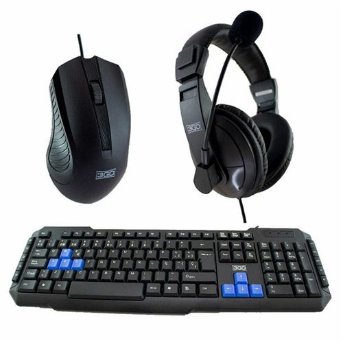 3Go Noir Ensemble Gaming Combodrileh2 Espagnol Qwerty Multicouleur - Image 3
