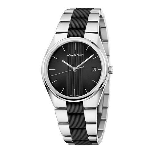CALVIN KLEIN  Quartz Montre avec Bracelet en Acier Inoxydable K9E211B1