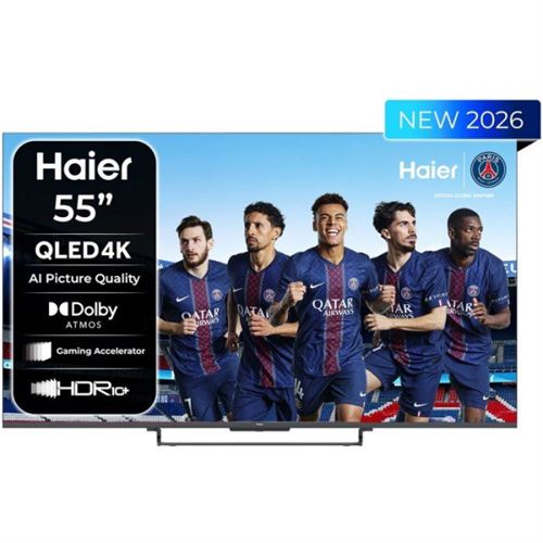 TV QLED Haier H55S85GUX 55 pouces 4K UHD HDR10 Google TV