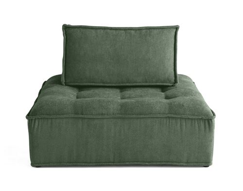 Non Communiqué Vert Marisol - Module D'assise - Velours Texturé