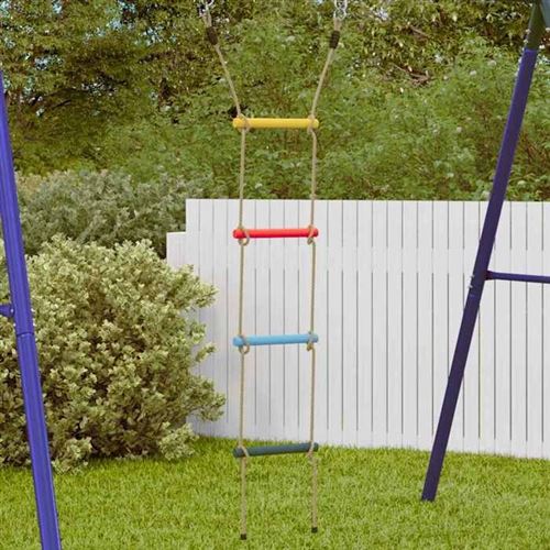 Vidaxl Échelle De Corde Pour Enfants Avec 4 Échelons Multicolore, Échelle D'Escalade, Balançoire De Corde, Balançoire De 4009277