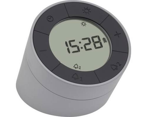 Dostmann 60.2029.10 &agrave; quartz R&eacute;veil gris, anthracite Heures de r&eacute;veil 2