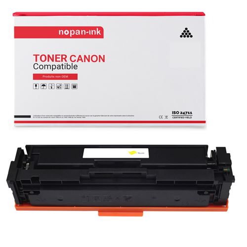 Toner 045 Y 1239C002 (Cf402X) 045 Y 1239C002 (Cf402X) Yellow X 1 Compatible Pour Canon-Nopan-Ink Canon I-Sensys Lbp-610 Series Canon I-Sensys Lbp-611 Cn Canon I-Sensys Lbp-612 Cdw Canon I-Sensys Lbp-613 Cdw Canon I-Sensys Mf 630 Series Canon I-Sensy