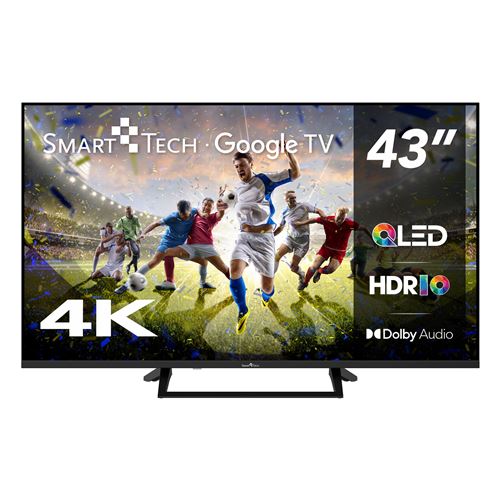 Smart Tech TV QLED 4K UHD 43' (108 cm) 43QG06V2 Google TV 4xHDMI 2xUSB Dolby Digital HDR10, MEMC