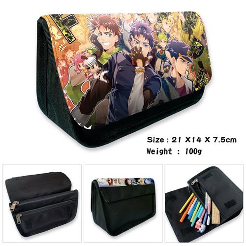Trousse à crayon JoJo's Bizarre Adventure pour Garçon et Filles (PC5574) 21x14x7.5 cm Multicolore