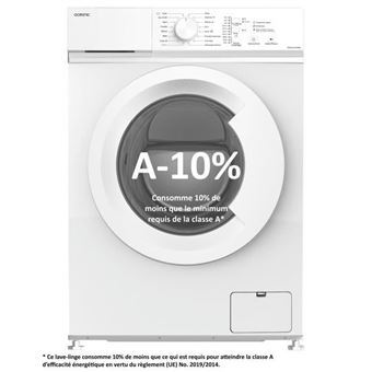 Lave-linge frontal  OCEALL610WA - 6 kg - Induction - 60 cm - 1000 trs/ min - Blanc - 1