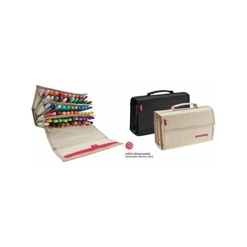 transotype Portefeuille 'senseBag' pour 72 marqueurs, nature