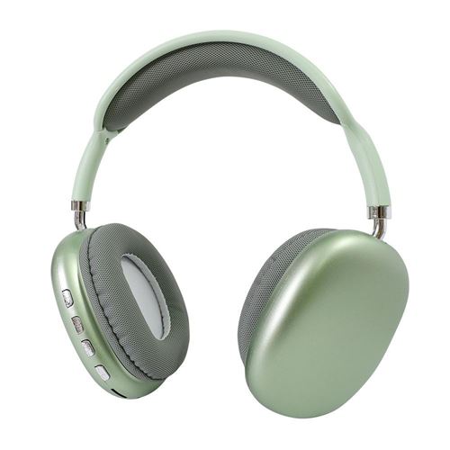 Yonis Bleu/Vert Casque Audio Bluetooth Sans Fil Réduction De Bruit Pour Gaming - Image 2