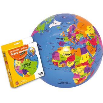 Globe Terrestre Gonflable Notre monde - Pays et capitales 30 cm - 1