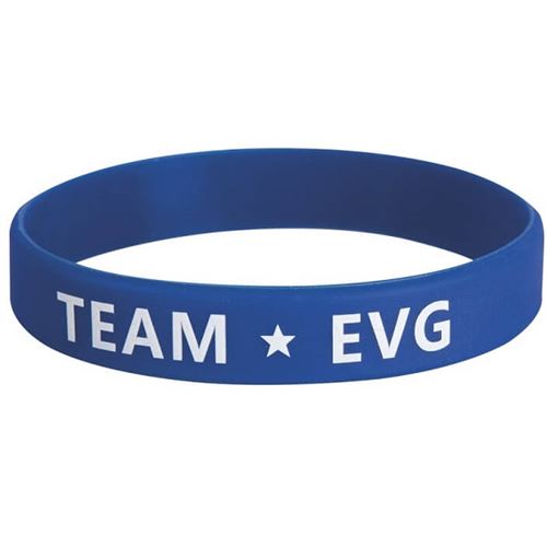Bracelet enterrement vie de garçon bleu Team EVG (x6) REF/66606 - ptit clown