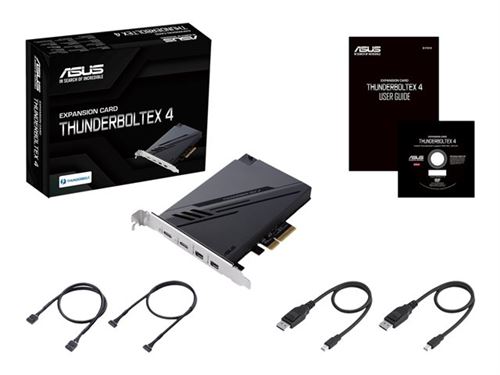 ASUS ThunderboltEX 4 - Adaptateur Thunderbolt - PCIe 3.0 x4 - Thunderbolt 4 x 2 - noir