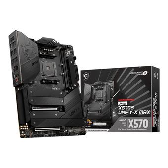 MSI MPG X570S EDGE MAX WIFI - Carte-mère - ATX - Socket AM4 - AMD X570  Chipset - USB-C Gen2, USB 3.2 Gen 1, USB 3.2 Gen 2 - 2.5 Gigabit LAN,  Wi-Fi, Bluetooth - carte graphique embarquée (unité