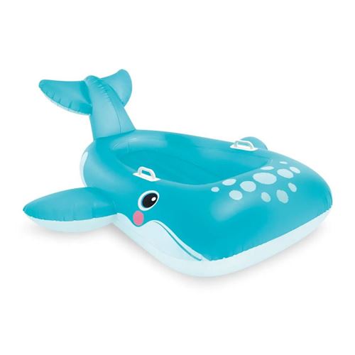 Intex - Bouée Gonflable à Chevaucher "Baleine" 168cm Bleu
