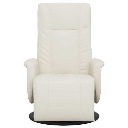 Non Communiqué Crème Vidaxl Fauteuil Inclinable Avec Repose-Pieds Similicuir