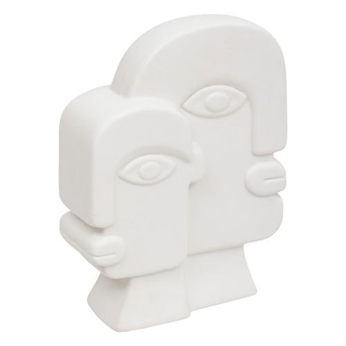 Non Communiqué Blanc Atmosphera Créateur D'intérieur - Statuette Visage En Céramique "Soleya" 26Cm
