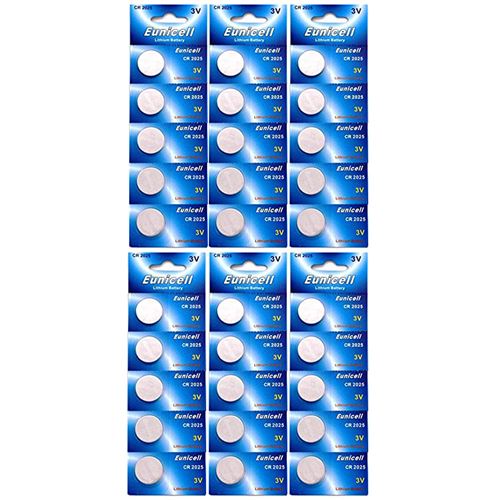 Pack de 30 Piles bouton plates lithium 3V type CR2025 / DL2025 / E-CR2025 / 5003LC - IRIOS -