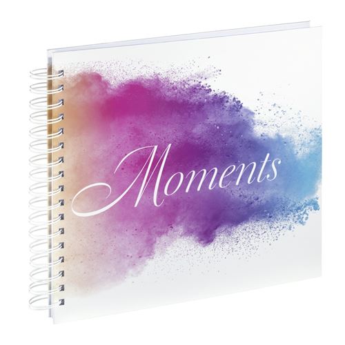 Album à spirale Watercolor Moments, 28 x 24 cm, 50 pages blanches