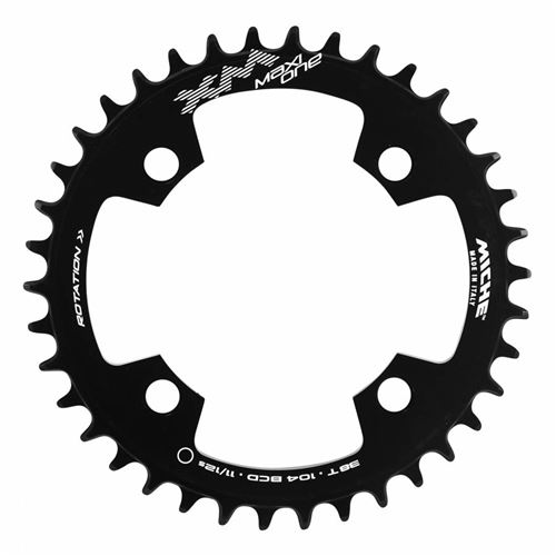 Plateau vae-e-bike 4bra d.104 pour yamaha-brose miche 38dts mono noir 12-11-10-9v.