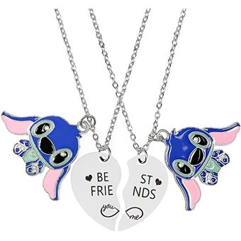 Collier Stitch 20 Pièces (10 paires) Stitch Fille Collier, Bijoux Stitch Stitch Bracelet Stitch Collier D'amitié Amitié Stitch Collier Enfant Cadeau Stitch Cadeau pour Fille - 1