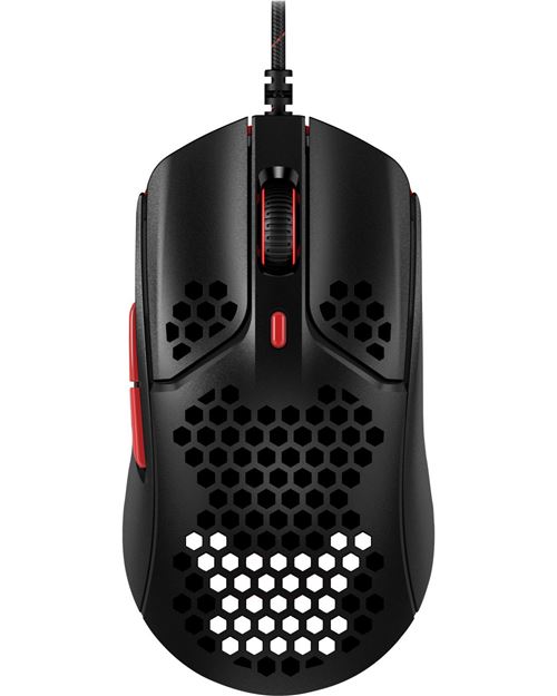 Hyperx pulsefire haste noir / rouge