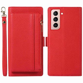 Porte-monnaie Mini TIESOME Pour Femme - Motif Litchi En PU Violet Avec Fermeture éclair - Compact Et Portable