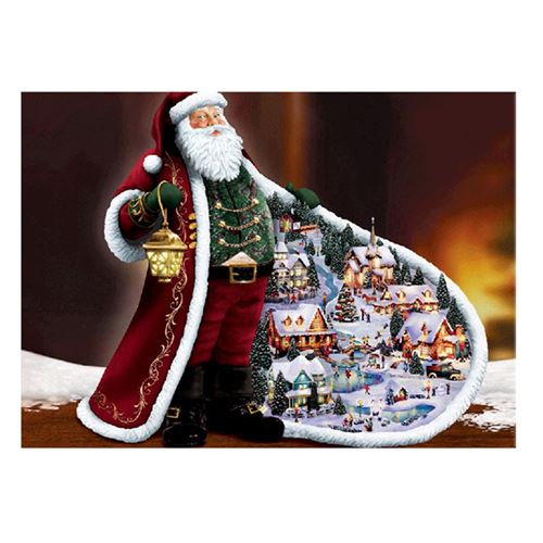 Peinture au diamant DIY 5D ZY738 - le père Noël (40x30CM)