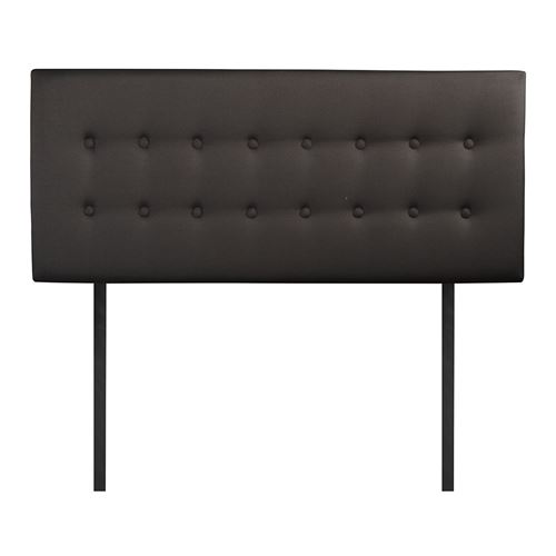 T&ecirc;te de lit capitonn&eacute;e margot 160x60 cm coloris gris anthracite