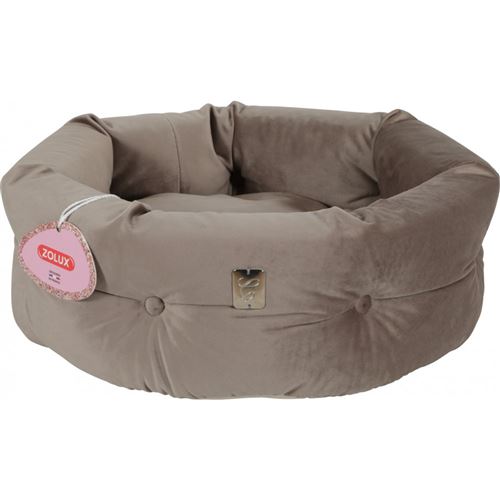 Meilleurs prix pour Corbeille Chesterfield Chambord Taupe. ø 41 cm. pour chats.