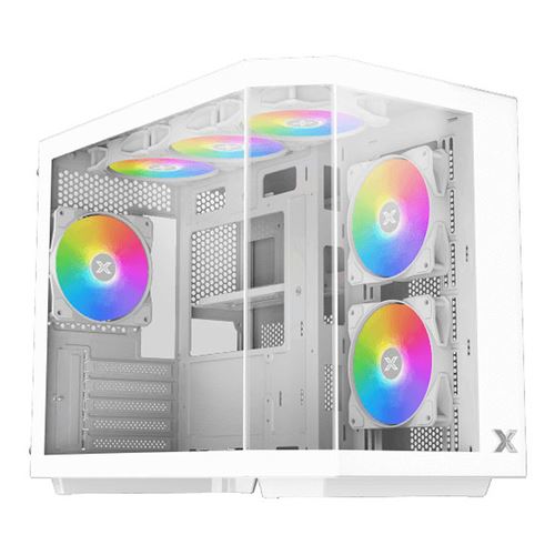 Boîtier Mini Tour Xigmatek Cubi M EN42805 ARGB Verre Trempé Blanc - Image 3