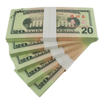 Faux argent - 20 dollars américains (100 billets) - Autre jeux d