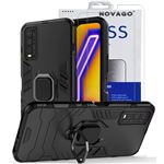 KJYF Coque Pour Vivo Y11s (6.51"), Avec [2 X Protecteur D'écran En Verre Trempé], Noir Antichoc Mince AntiRayures Souple Silicone TPU Housse Etui, Pour Vivo Y11s Cover - WM73