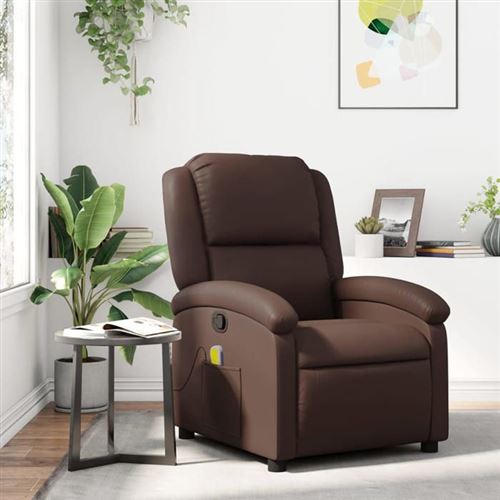 Non Communiqué Marron Vidaxl Fauteuil De Massage, Relaxation Similicuir