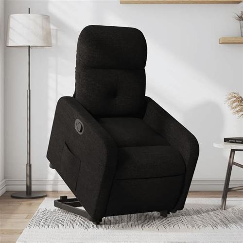 Non Communiqué Noir Vidaxl Fauteuil De Relaxation Inclinable Tissu