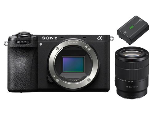 Boîtier Noir Sony a6700 Objectif Sony E 18-135 mm F 3,5-5,6 OSS + Sony NP-FZ100